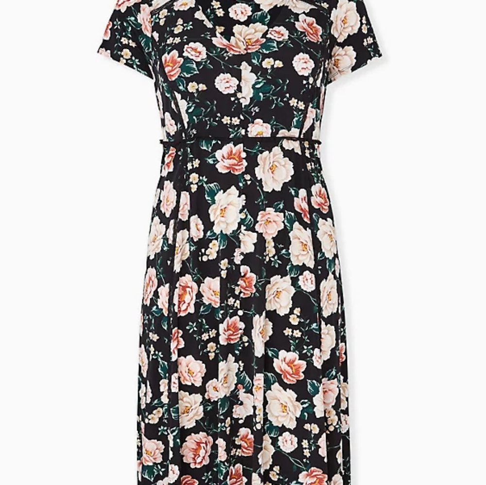 Black Midi Torrid Dress